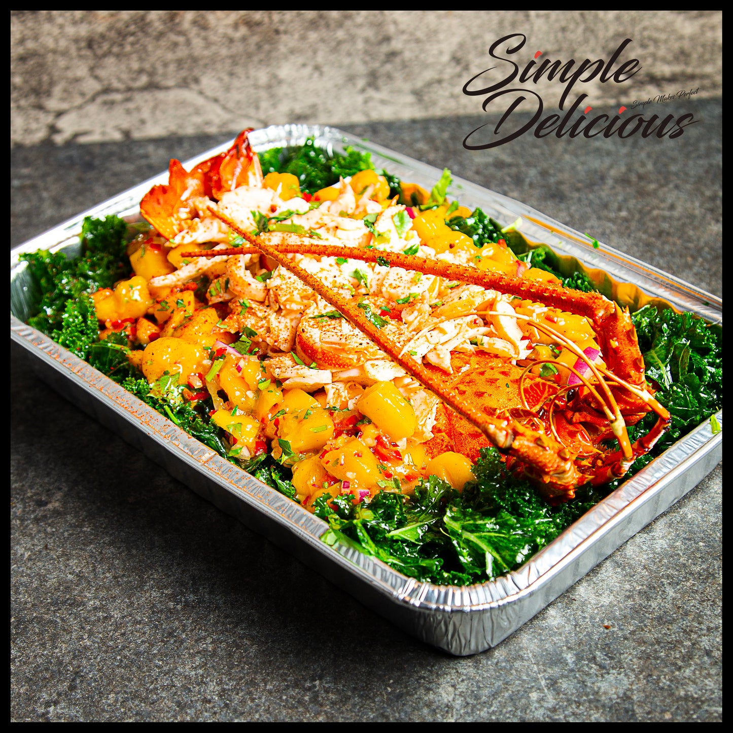 Lobster Combo with Salad & Pasta
